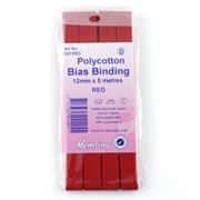 HEMLINE HANGSELL - Bias Binding 12mm x 5m - red